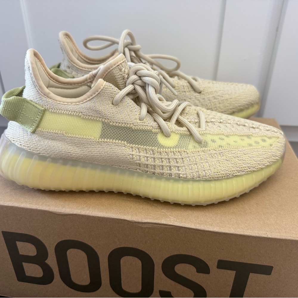 Women’s Yeezy Boost Sneakers - Cream and Yellow
